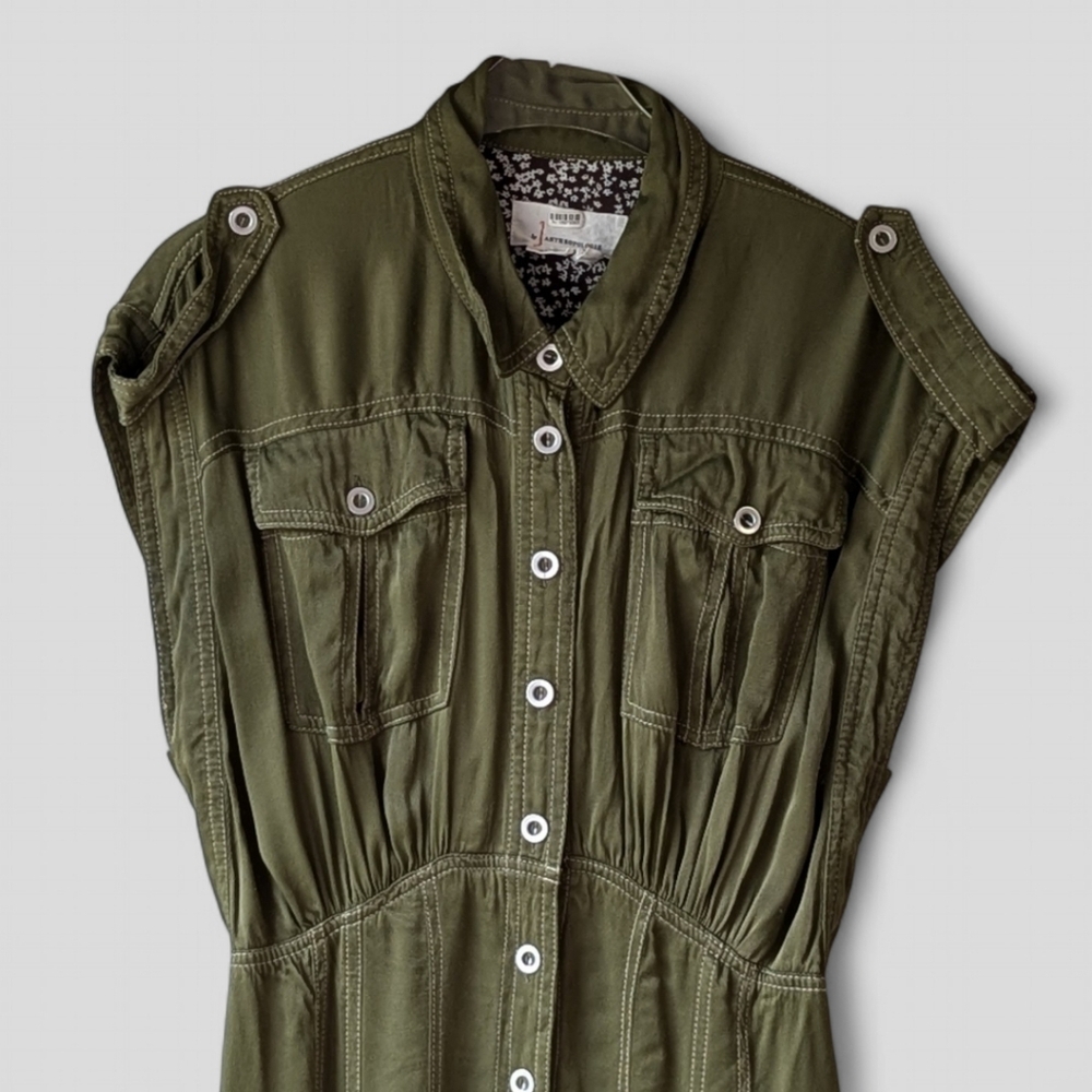 Anthropologie Olive Green Jumpsuit - Picture 8 of 14